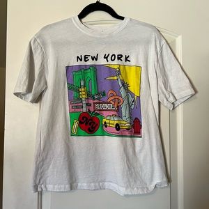 Colorful New York Zara Graphic Tee - never worn!!!